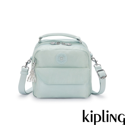 Kipling 冰河藍兩用側背後背包-CANDY