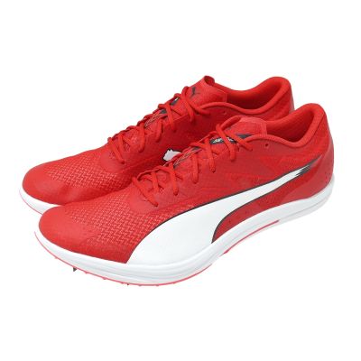 Puma 田徑鞋 EvoSPEED Long Distance 男鞋 紅 白 釘鞋 長距離 312857-03