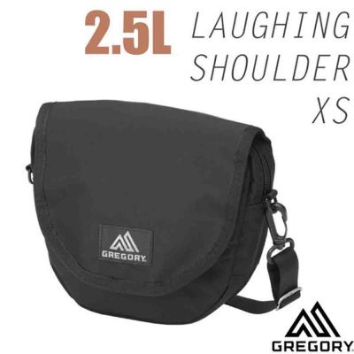 【GREGORY】LAUGHING SHOULDER XS 斜背包 2.5L .單肩側背包.隨身證件零錢包/.按扣翻蓋開合/ 138625-1041 黑