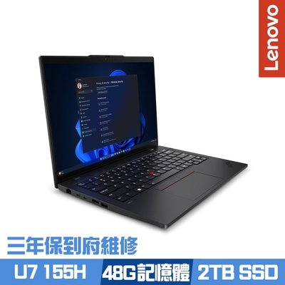 Lenovo聯想 Lenovo ThinkPad L14 Gen 5 14吋商務筆電 Ultra 7 155H/16G+32G/2TB PCIe SSD/Win11Pro/三年保到府維修/特仕版