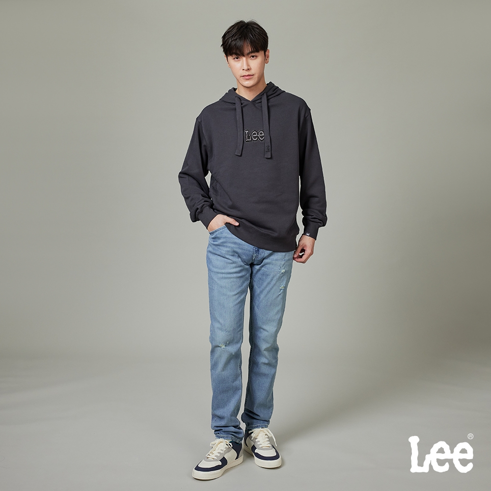 Lee 男款 705 中腰標準小直筒牛仔褲 淺藍洗水｜Modern