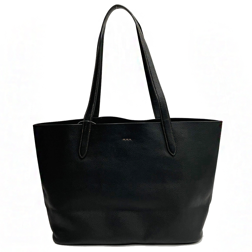 Coach 牛皮包 COACH 大LOGO軟牛皮肩背大托特包(黑) | COACH | Yahoo購物中心