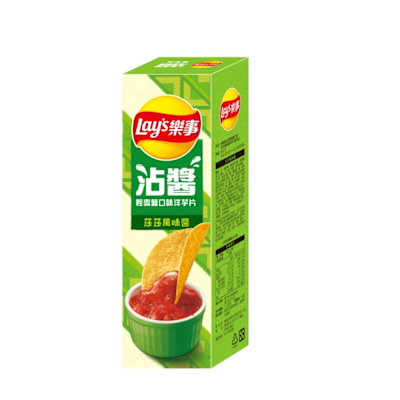 樂事輕雪鹽口味 莎莎風味醬洋芋片組合包85g/盒)