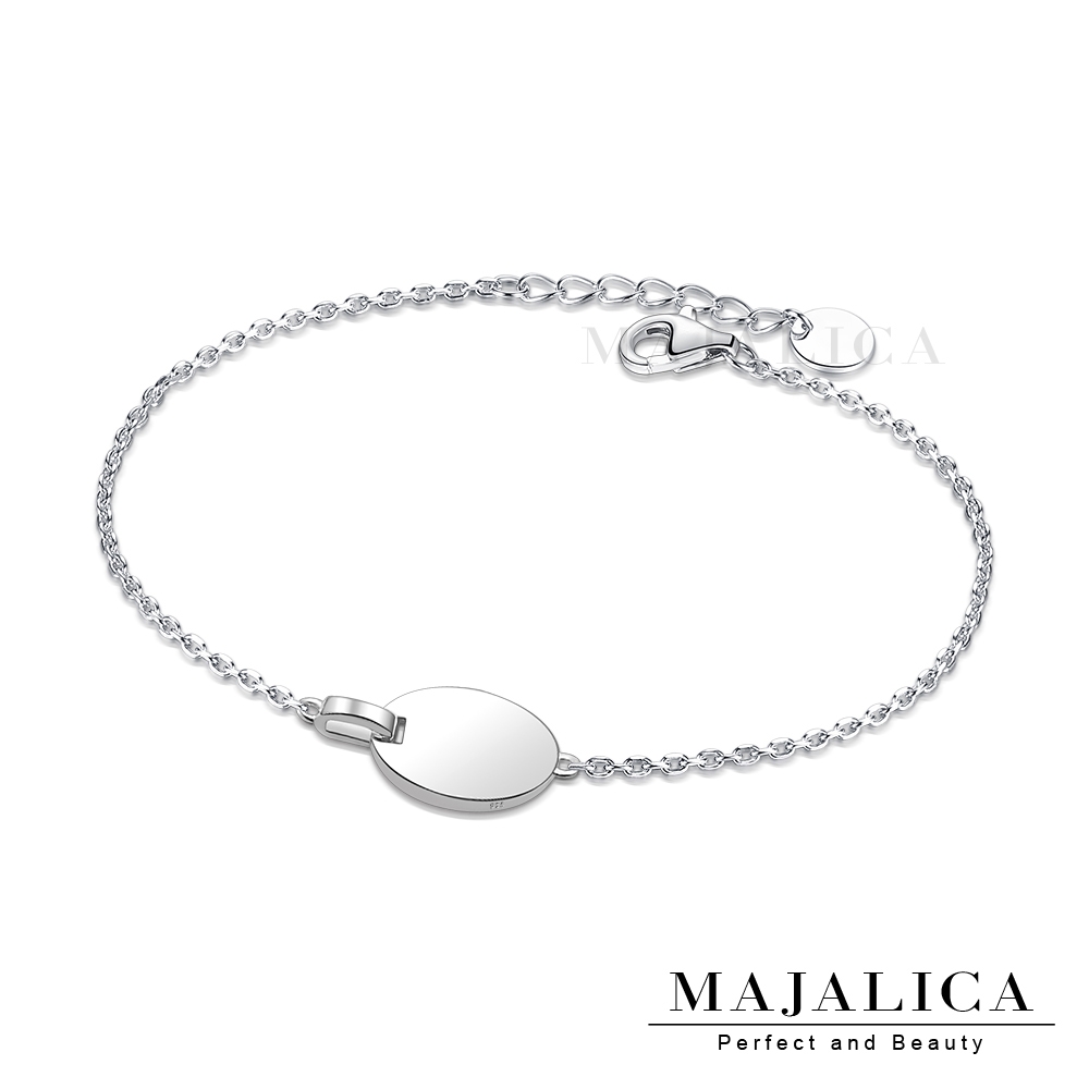 Majalica．925純銀手鍊．墜牌十字．銀手鏈| 純銀| Yahoo購物中心