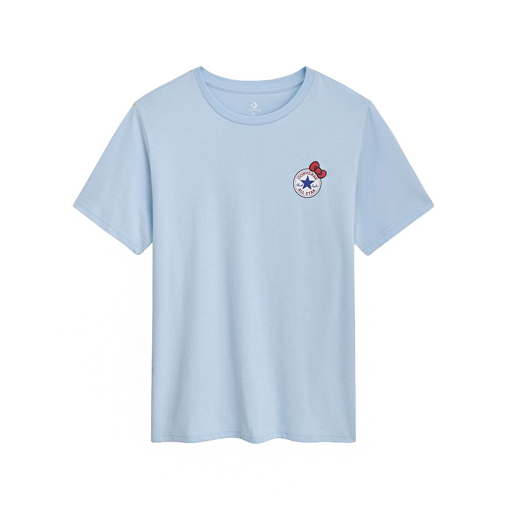 Converse Hello Kitty Chuck Patch Tee 短袖 男女款 水藍色 CVM5T516-C9E