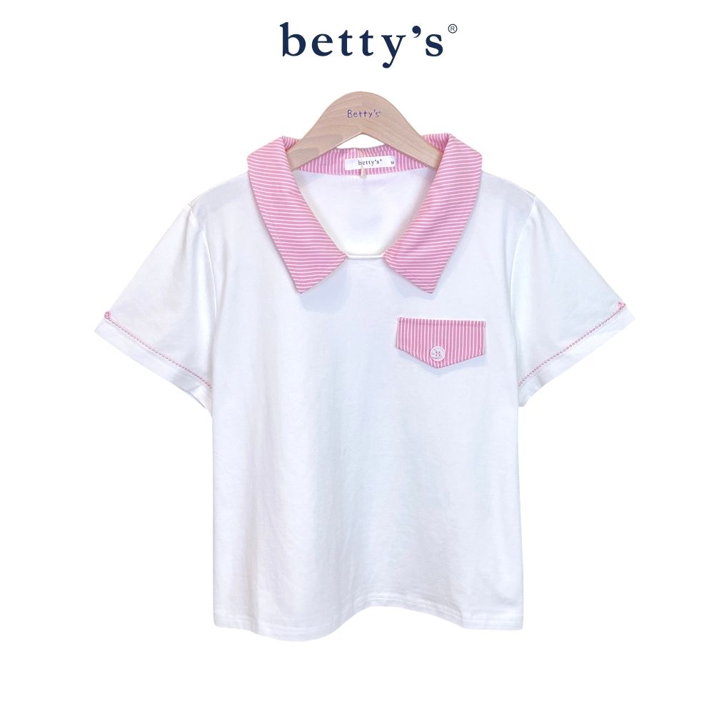 betty’s貝蒂思　翻領口袋造型上衣(共二色) (白色)