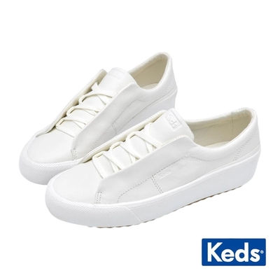 Keds REMI 時尚風潮皮革免綁帶套入式休閒鞋 9234W137899