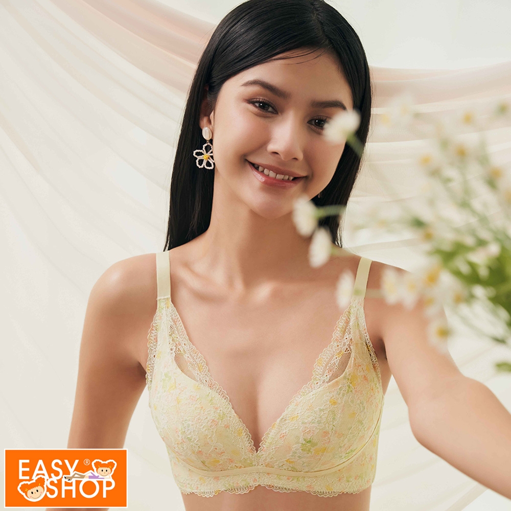 EASY SHOP-花舞戀波-無鋼圈打造性感集中美胸-清新黃