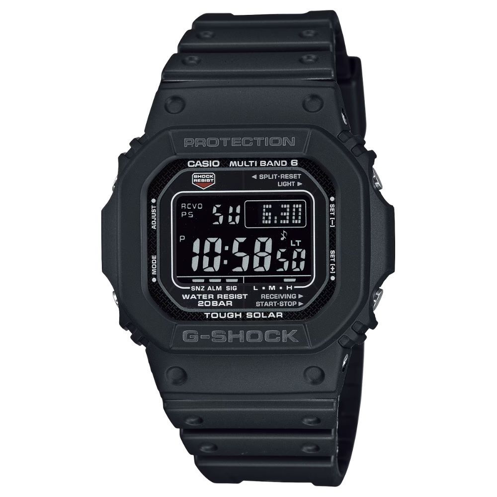 CASIO 卡西歐 G-SHOCK 經典設計 堅固耐用 太陽能電力錶款 黑色 GW-M5610U-1BJF_43.2mm