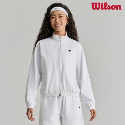 【Wilson威爾森】Air Net Light Jacket 女款 服飾 外套 白色