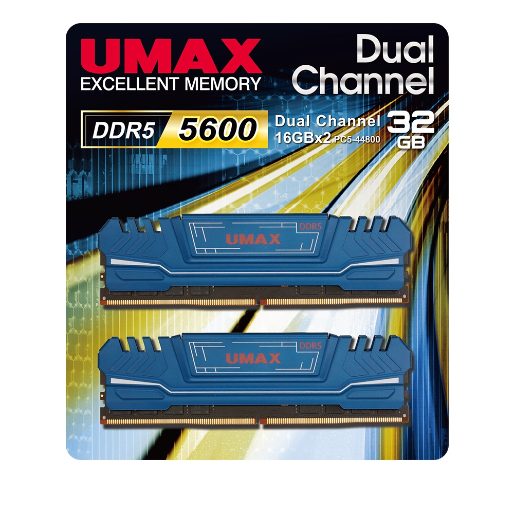 UMAX DDR5 5600 32G(16Gx2) 桌上型記憶體2048X8 | DDR5 5600 | Yahoo
