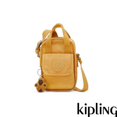 Kipling 暖黃輕巧手提斜背手機包-DALYA