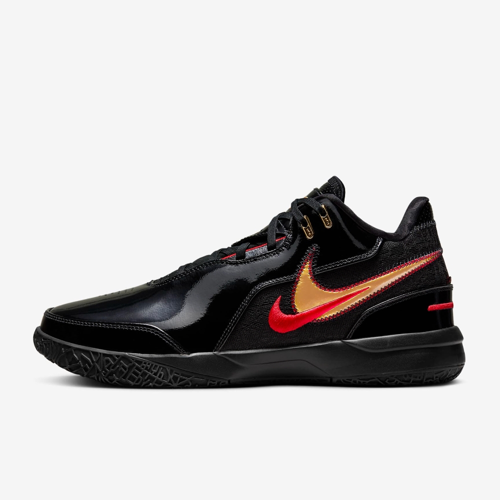 NIKE 籃球鞋男鞋運動鞋包覆緩震ZM LEBRON NXXT GEN AMPD EP 黑