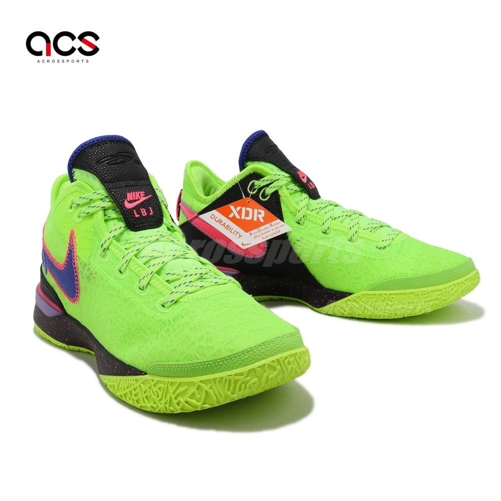 Nike 籃球鞋Zoom Lebron NXXT Gen EP 男鞋螢光綠藍LBJ 氣墊