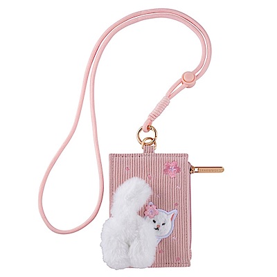 星巴克 櫻花貓尾巴零錢證件掛牌