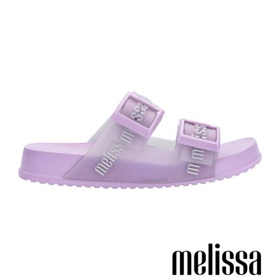 Melissa-LOGO印花雙帶拖鞋(大童)-紫色