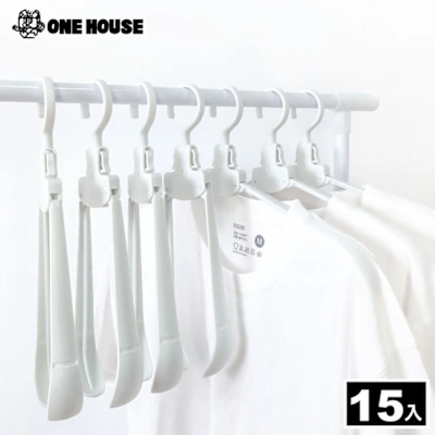 【ONE HOUSE】旅行便攜折疊衣架(15入)