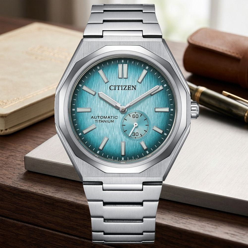 CITIZEN星辰 Mechanical Zenshin 新鈦度 復古機械腕錶 七夕 情人節 送禮 40.5mm / NK5020-58L