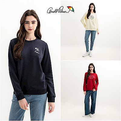 Arnold Palmer -女款-經典復刻LOGO大學T-多款選【時時樂限定】