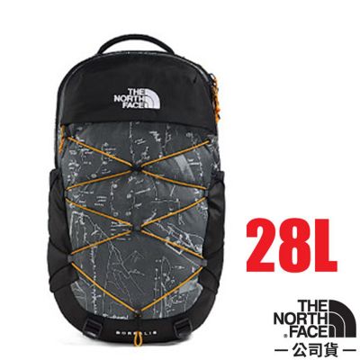 【The North Face】BOREALIS 抗撕裂多功能後背包28L.通勤包.電腦包 / 52SE-MV3 塗鴨灰