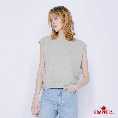 BRAPPERS 女款 簡約法式袖上衣-淺綠