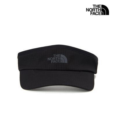 【The North Face 官方旗艦】北面男女款黑色DWR防潑水運動帽｜8A2GJK3