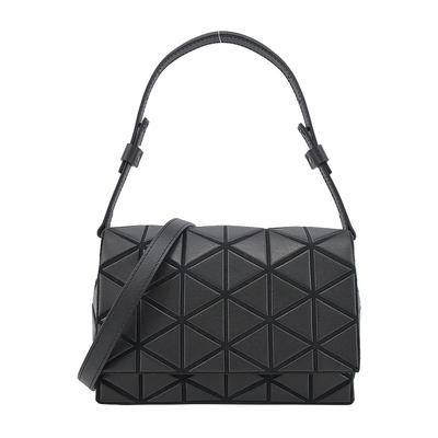ISSEY MIYAKE 三宅一生 BAOBAO FOSSETTE 霧面皮革兩用包-黑