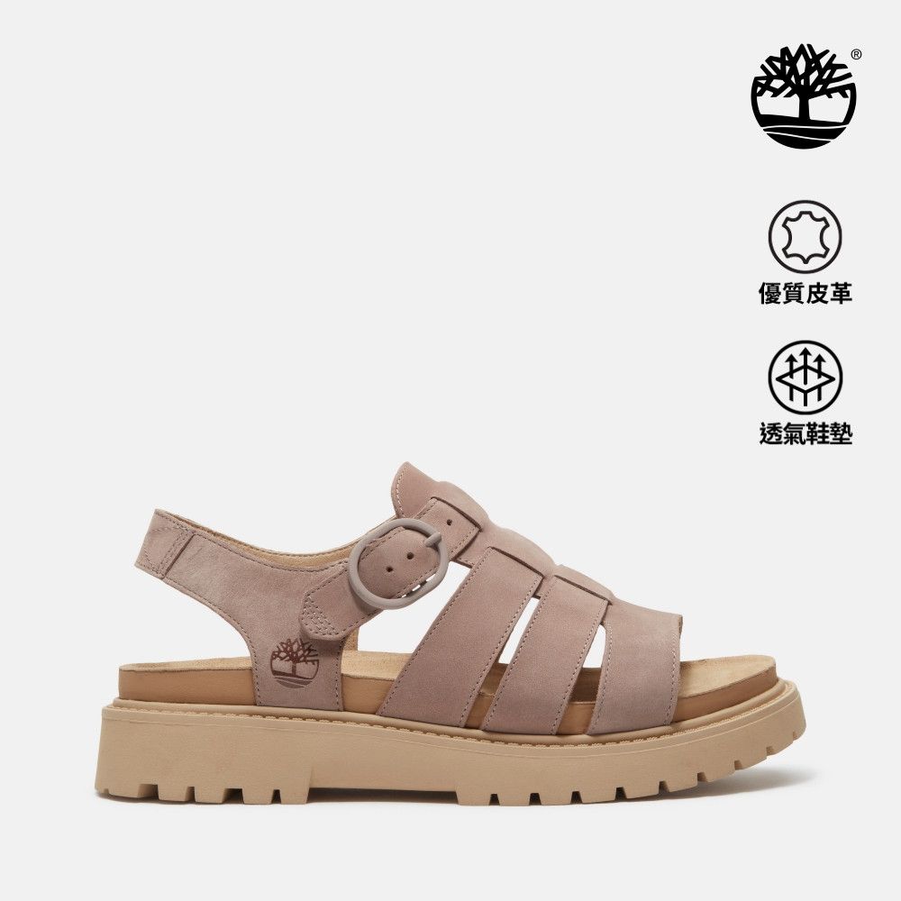 Timberland官方旗艦 女款淺紫色羅馬涼鞋|A2Q1PA4V