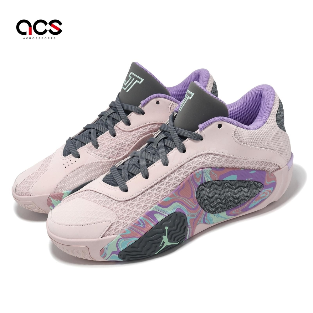 Nike 籃球鞋Jordan Tatum 2 PF 男鞋粉Sidewalk Chalk 氣墊運動鞋FZ2203