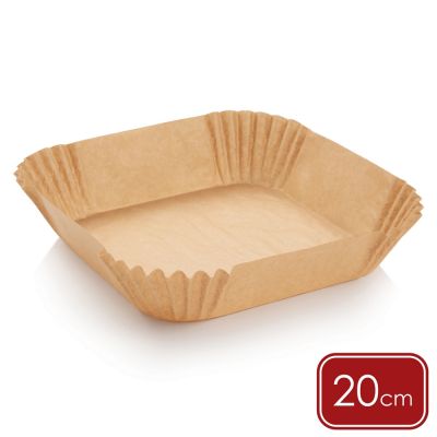 《tescoma》Delicia不沾氣炸鍋烘焙紙50入-方20cm-- 氣炸鍋烤盤紙 料理紙