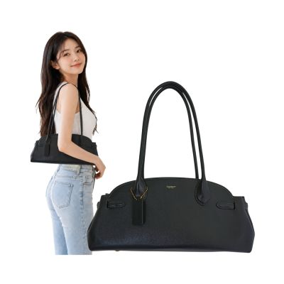 COACH Empire Carryall Bag 34黑色手提/肩背包