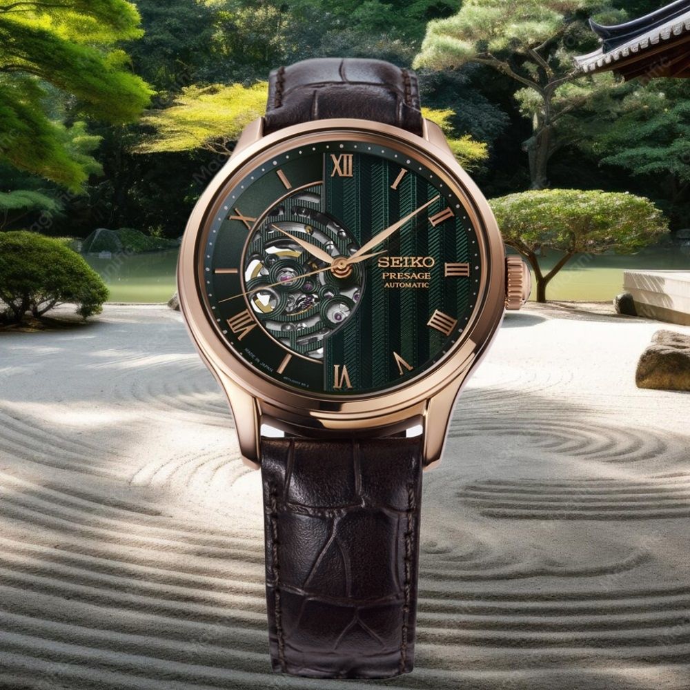 SEIKO 精工 PRESAGE 日式庭園 鏤空機械腕錶 禮物 送禮 HCB007J1. 4R71-00E0G