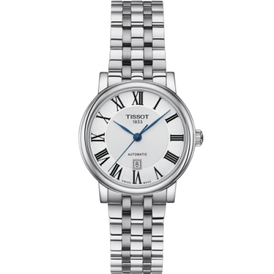 TISSOT 天梭 官方授權 CARSON 經典時尚機械女錶 畢業禮物首選(T1222071103300)30mm