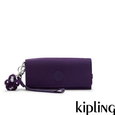 Kipling 深紫色手腕式長夾-RUBI