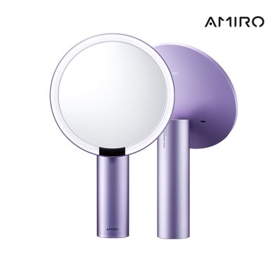 【AMIRO】Oath自動感光LED化妝鏡-愛意信使禮盒-暮山紫