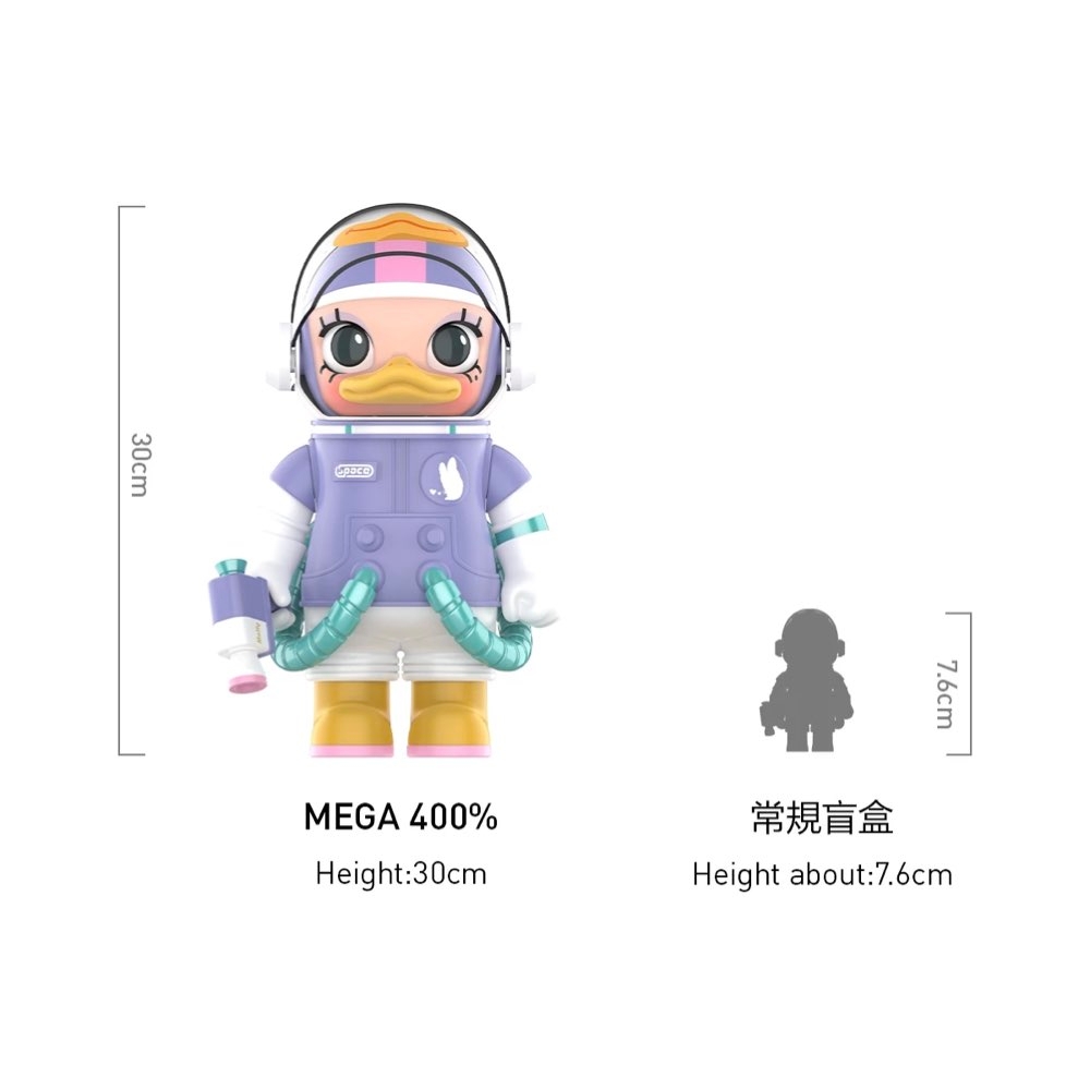 Pop Mart Mega Space Molly Daisy Duck 黛西400% 泡泡瑪特潮流公仔P