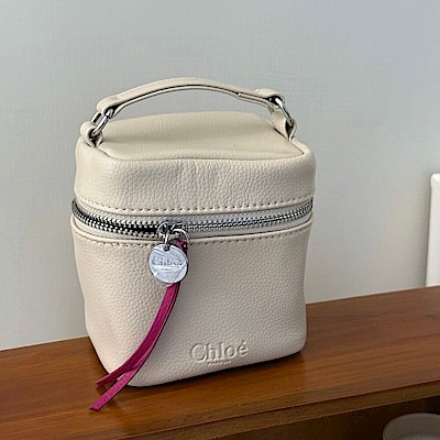 Chloé 手提水桶皮革化妝包