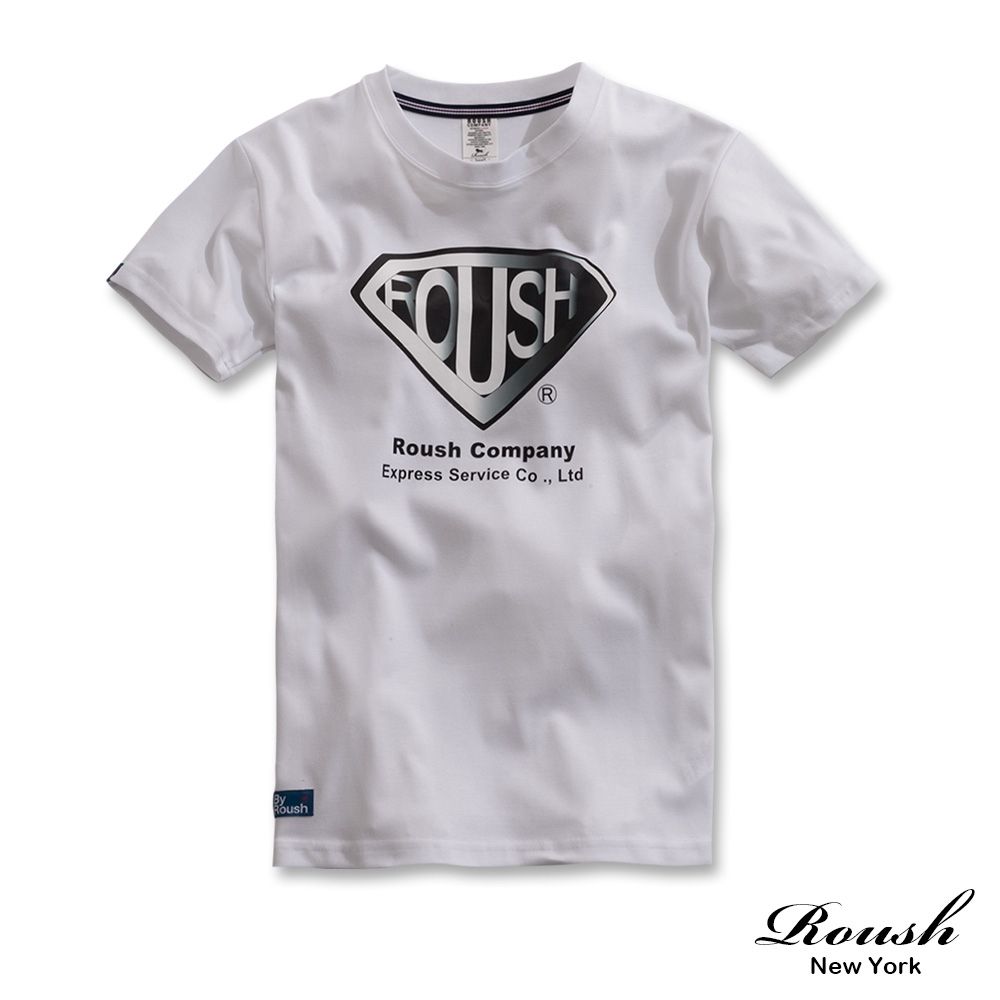 Roush ROUSH超人logo美式短TEE(2611005) (白)