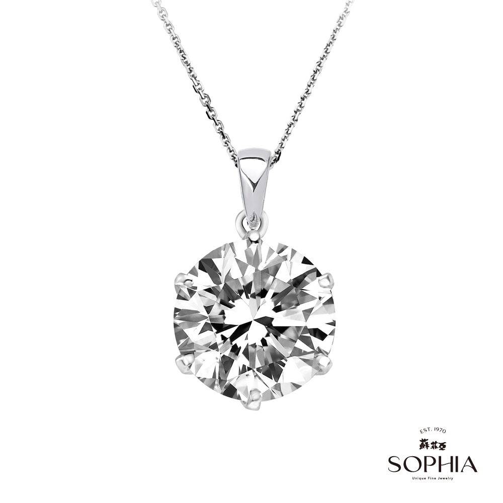 SOPHIA 蘇菲亞珠寶 - 經典六爪IGI1.00克拉 D/VS1 PT950鉑金 鑽石項墜(培育鑽)