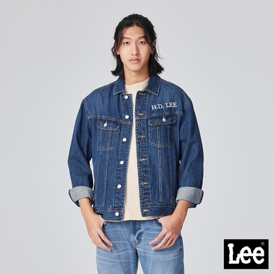 Lee 男款 舒適版型 牛仔外套 中藍洗水｜Modern