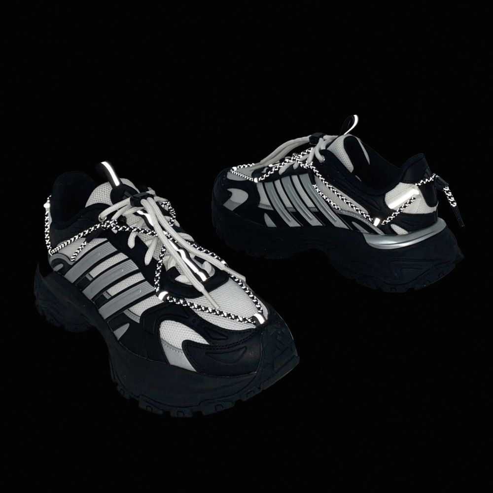 adidas 休閒鞋Shadow Fever OD 男鞋女鞋厚底增高黑米愛迪達KJ1215