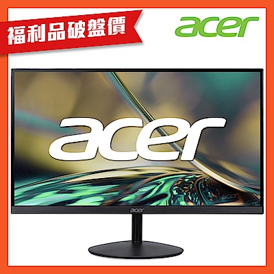 Acer SA322Q 是一款 32 吋 IPS 面板顯示器，具備 1920x1080 解析度與 1ms 超快反應時間，適合看片與追劇使用。支援 75Hz 更新頻率，提供 VGA 與 HDMI 輸入介面，內建喇叭無需外接音響。窄邊框設計與 VESA 壁掛功能，讓安裝更靈活。機身重量僅 5.6kg，尺寸為 715x512x224mm，適閤家庭與辦公室使用。
