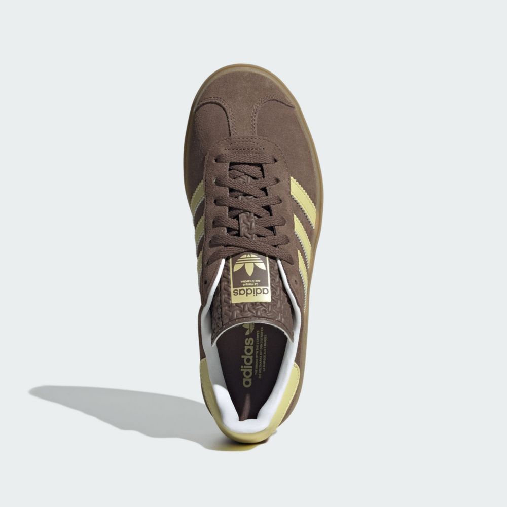 Adidas Gazelle Bold W [JI2697] 女運動休閒鞋厚底麂皮舒適棕| 休閒鞋