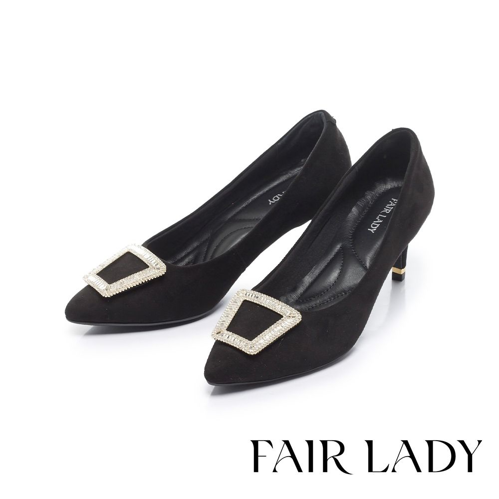 FAIR LADY 換季首選｜通勤平底鞋・優雅高跟・顯瘦襪靴 多款 均一價 (D款-黑反絨)