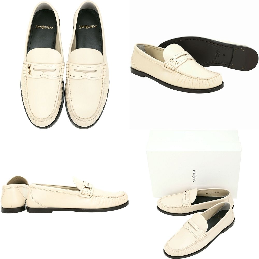 YSL Saint Laurent / miu miu 熱銷抓皺感皮革樂福鞋-多款可選| 精品