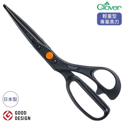 日本製Clover可樂牌專業服裝設計黑刃24cm剪刀裁縫剪36-191(輕量型/刃物鋼+強化樹脂手柄)拼布剪洋裁剪縫紉剪立裁剪 ※榮獲GOOD DESIGN AWARD日本優良設計獎※