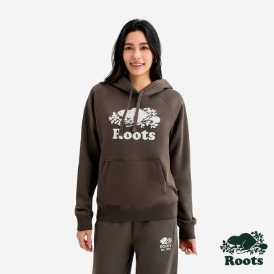 Roots 女裝- ORIGINAL KANGA 連帽上衣-駝棕色