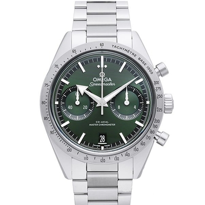 OMEGA 歐米茄 超霸系列 57手上鍊腕錶(332.10.41.51.10.001)x綠面x40.5mm