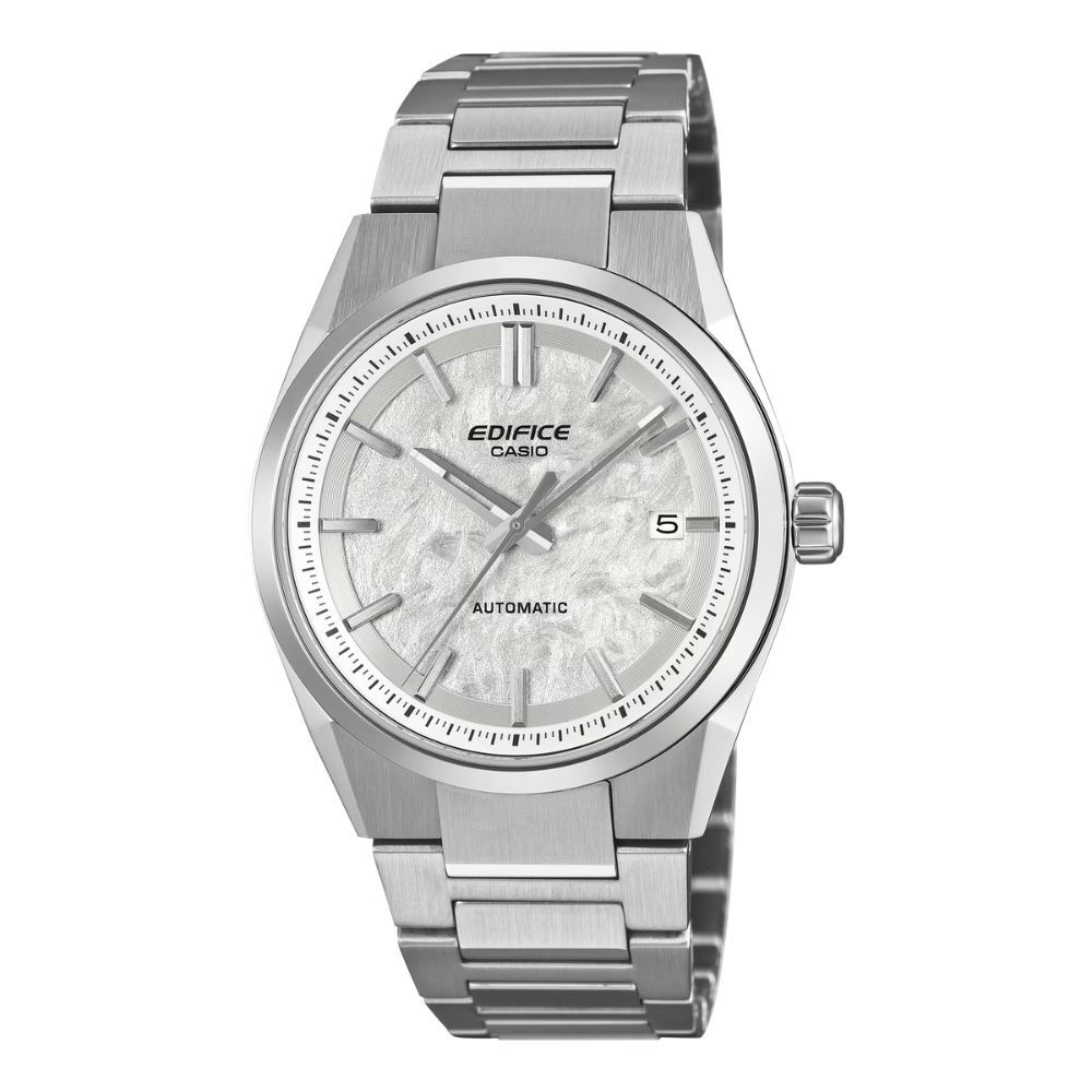 CASIO 卡西歐 EDIFICE 跑車系列 機械錶款 簡約白 EFK-110D-7A_38mm