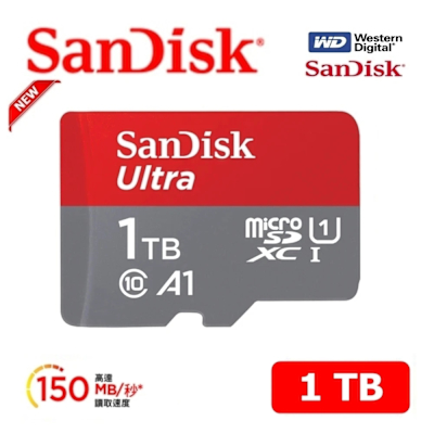 SanDisk 1TB Ultra microSDXC UHS-I A1 記憶卡